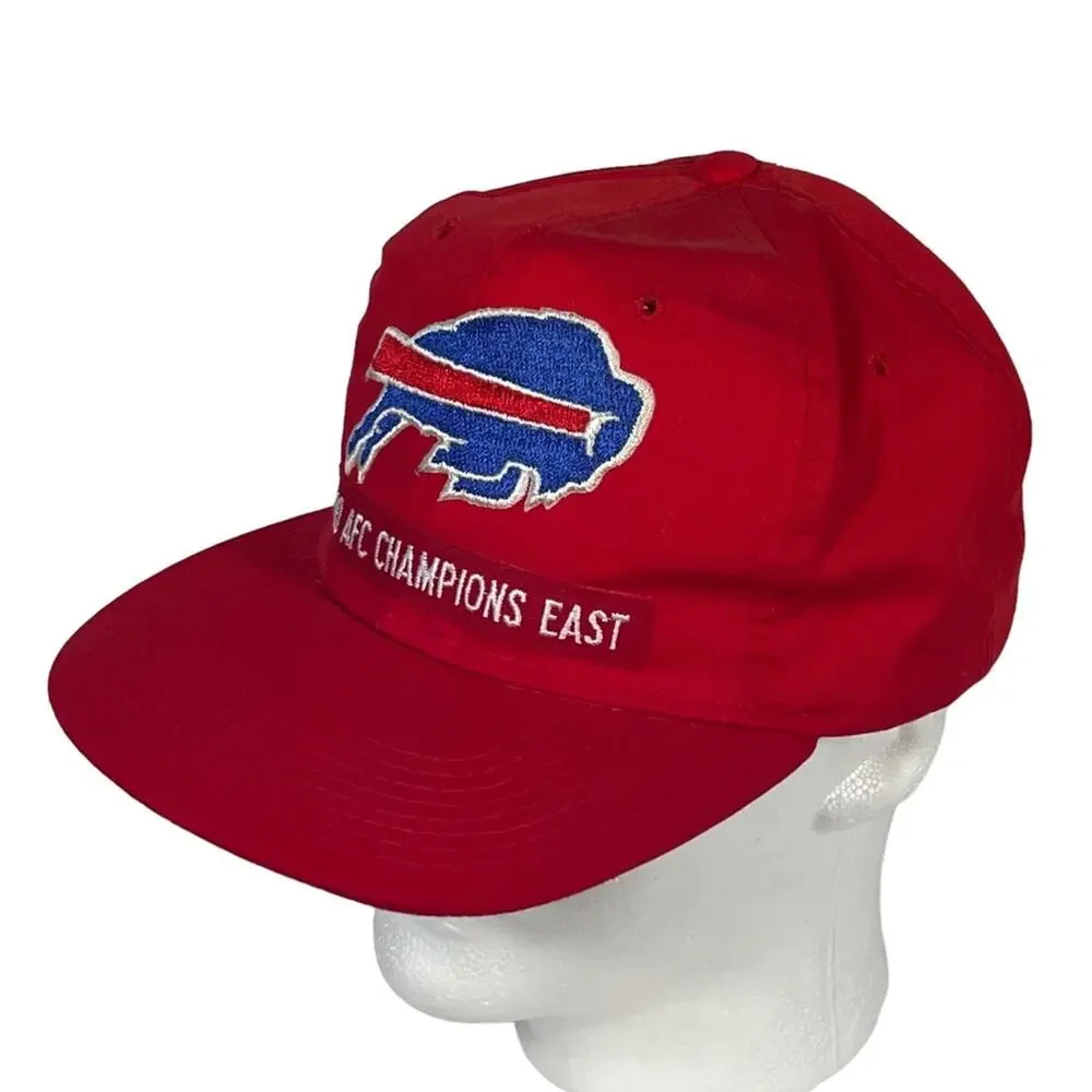 New Era Buffalo Bills 1990 AFC Champions East Vintage Adjustable Snapback EUC
